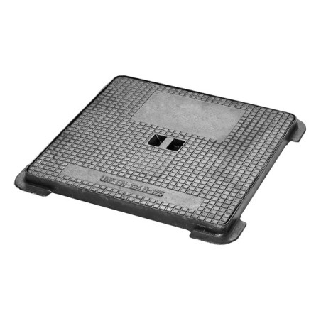 Tapa y marco para arqueta 400x400 en fundición dúctil - Clase B125