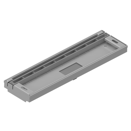 Registro SLOT ranura oculta plástico gris y acero galvanizado