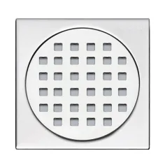 Sumidero y rejilla inoxidable salida horizontal central con sifón DRY50 SUMI FLAT LUXE 2