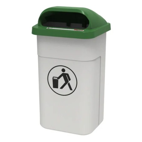 Papelera urbana de plástico modelo URBAN para exteriores