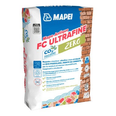 Mortero de enlucido transpirable base cal Mapei MAPE-ANTIQUE FC ULTRAFINE