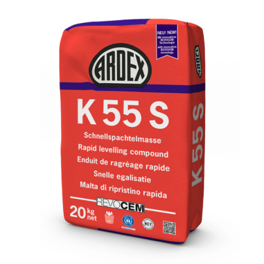 ARDEX K55S - Mortero autonivelante rápido revestible