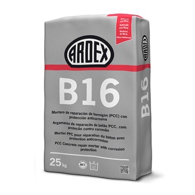 ARDEX B16 - Mortero de reparación estructural con fibras