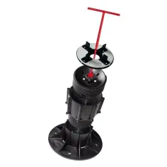 Soporte regulable para pavimento flotante de cabezal ajustable