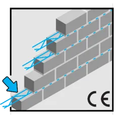 Armadura Murfor galvanizada 4 mm paquete 25x3.05 m 2