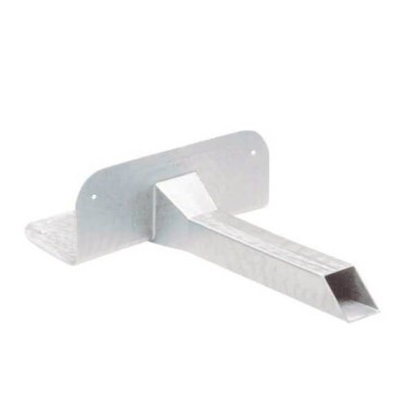 Desagüe horizontal cuadrado en TPE para lámina EPDM, butilo y asfalto