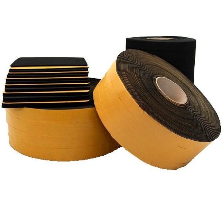 Perfil esponjoso de EPDM en color negro