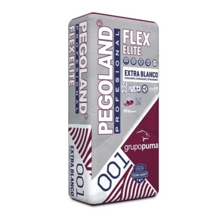 Cemento cola flexible Pegoland Profesional Elite Blanco C2 TE S2