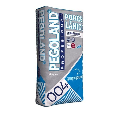 Cemento cola flexible Pegoland Profesional Porcelanico Blanco C2 TE