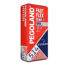 Cemento cola rápido Pegoland Fast Flex Gris C2 FTE S1
